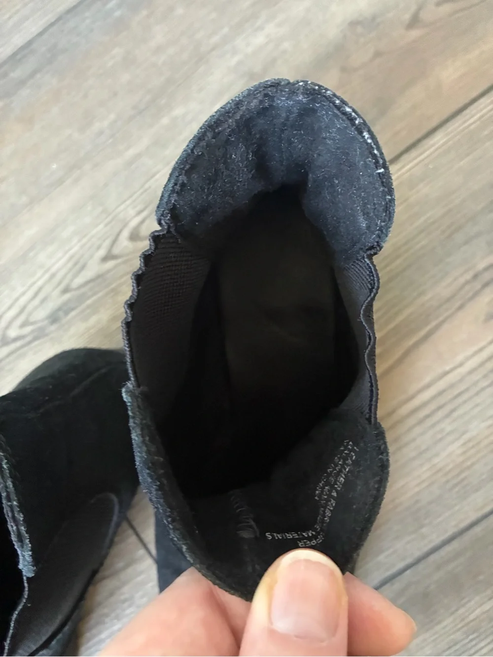 Born black suede Chelsea boots size 9.5